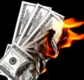 government burns our money