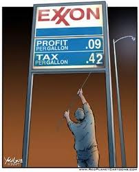 Exxon sign with profit tax for government