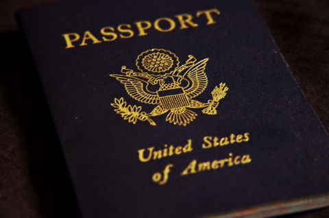 front cover of US passport