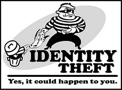 Thief stealing ID