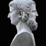 two-faced Janus statue