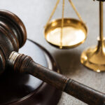 scales of justice and a gavel